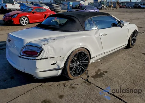 2014 Bentley Continental Gt Speed z USA, uszkodzony, nr VIN SCBGC3ZA9EC094424